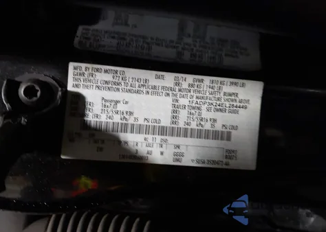 2014 Ford Focus Se из США, поврежденный, VIN 1FADP3K24EL284449